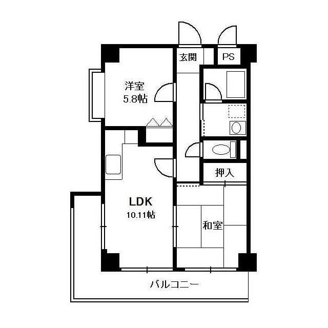 パストラルASAHI 601号室 間取り