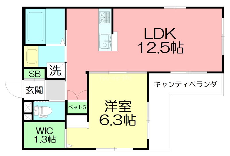 メゾンエスペランサ辻堂 302号室 間取り