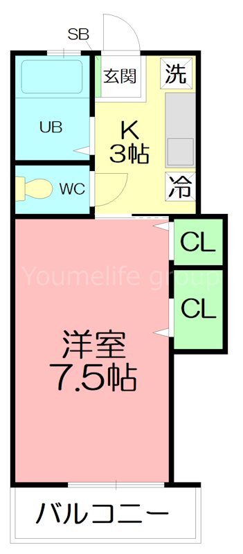 アルシオーネ 104号室 間取り