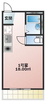 BACE旭町 201号室 間取り