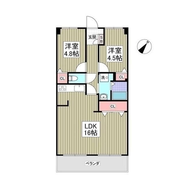 ヒルトップ港南台 101号室 間取り