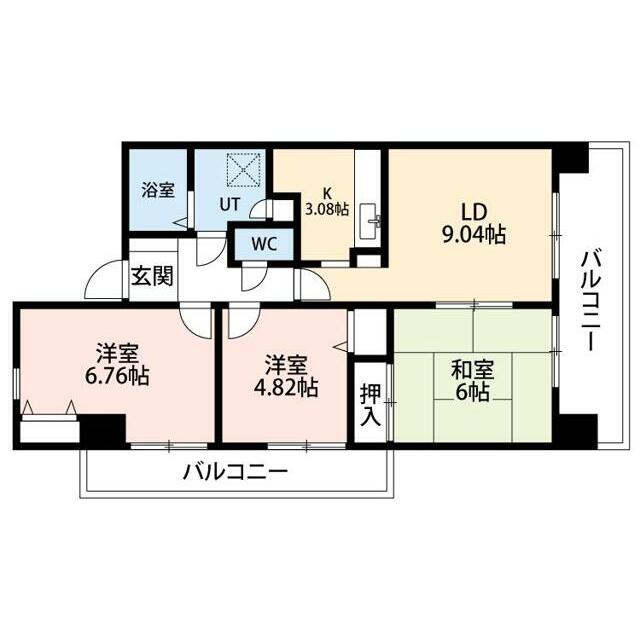 アグリシャトル 505号室 間取り
