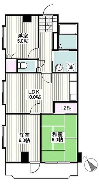 C&rsquo;CASA湘南藤沢 303号室 間取り