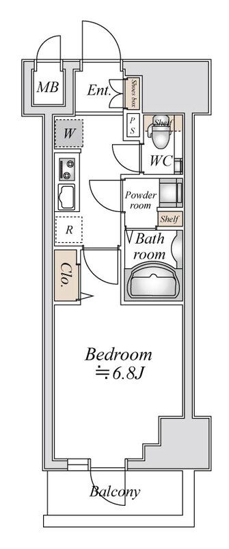 小田急伊勢原駅前マンション 903号室 間取り