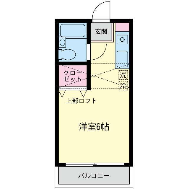 サンベルク伊勢原 206号室 間取り