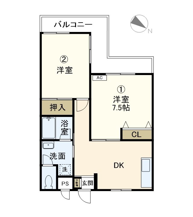 第二セーフズマンション 203号室 間取り