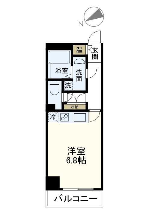 LEON-K 403号室 間取り