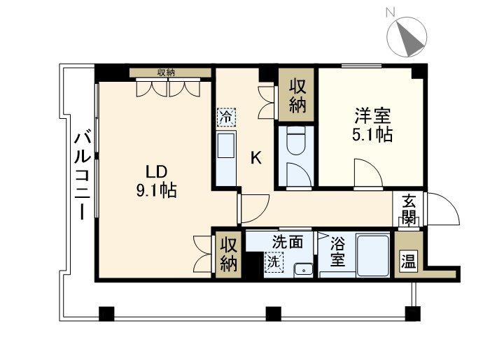 LEON-K 302号室 間取り