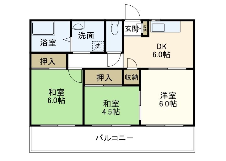 コートパル戸塚 302号室 間取り