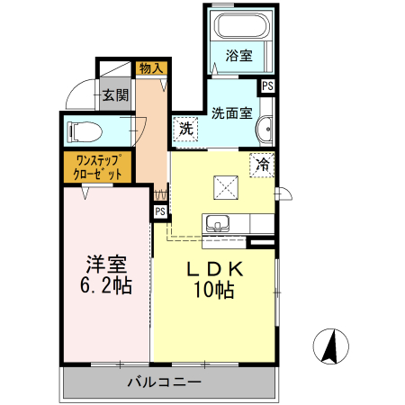 サンロイヤル Ⅱ 101号室 間取り
