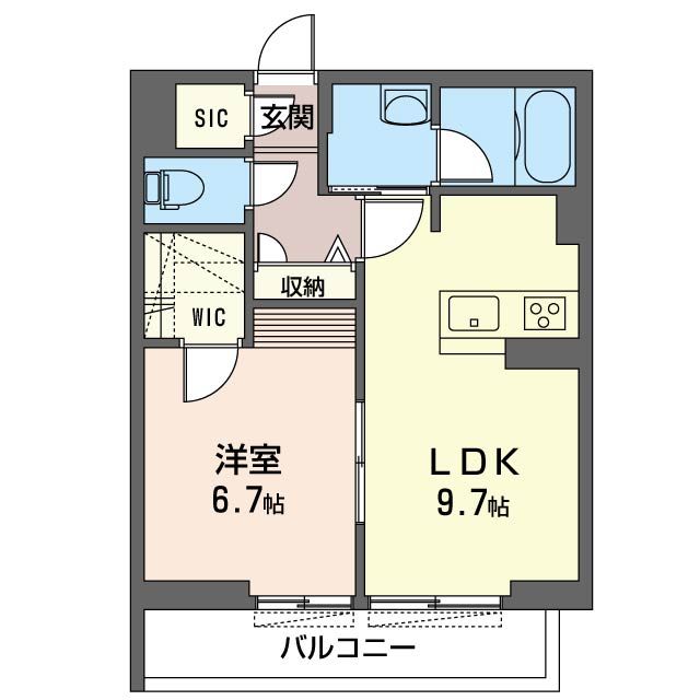 フェリシード湘南 102号室 間取り