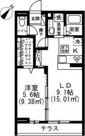 ラグーナレジデンス 102号室 間取り