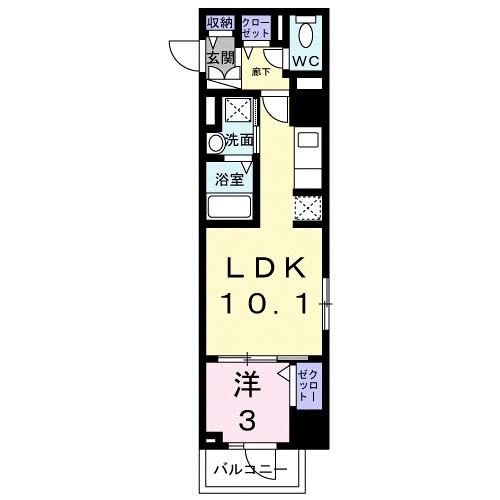 スアヴィス平塚八千代 508号室 間取り