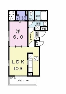 エレガント 101号室 間取り