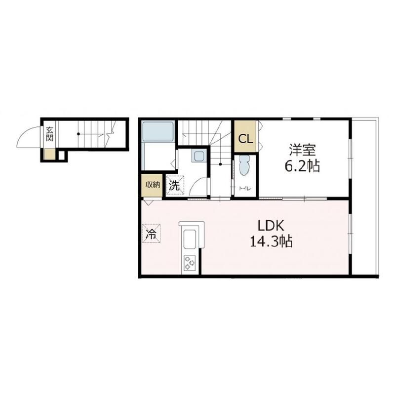 フィカーサ戸塚 203号室 間取り