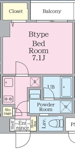 プランドール戸塚 202号室 間取り
