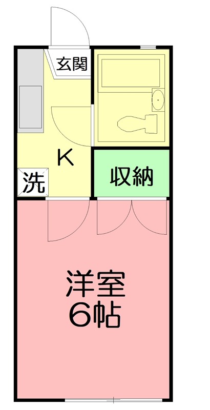 ラッキーハイツ 205号室 間取り