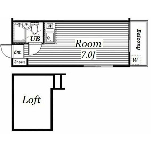 サンハイツ 2F号室 間取り
