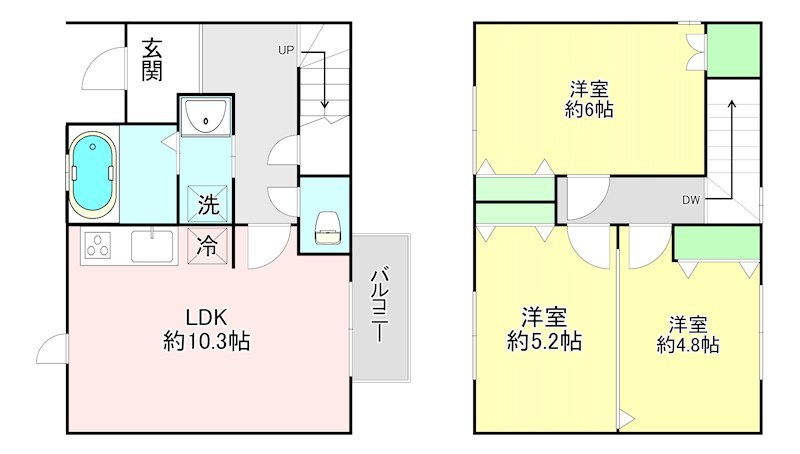 パークヒルⅡ 3号室 間取り