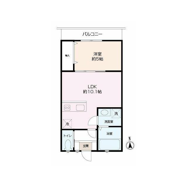 Ruhe東逗子 202号室 間取り