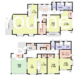 厚木市温水戸建(JTI) 間取り