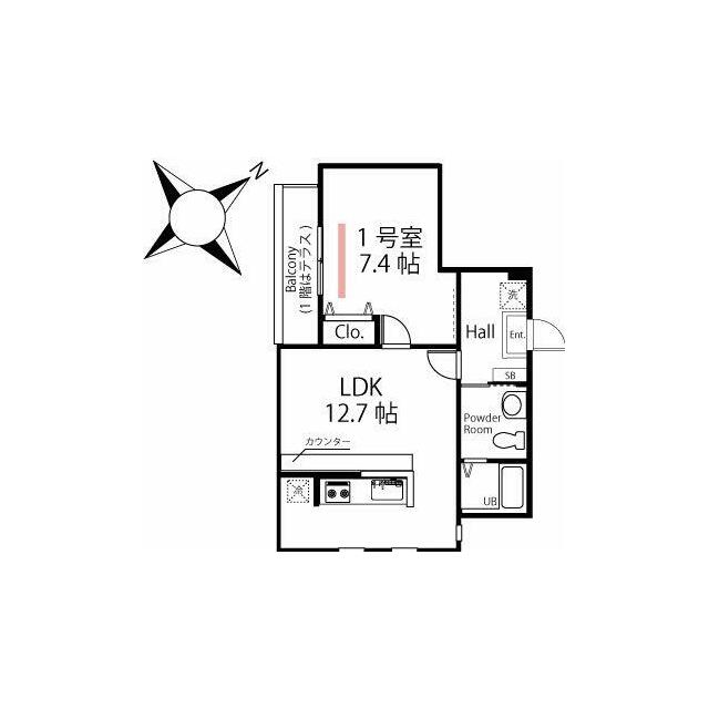 ハーミットクラブハウス大船ⅣA棟 301号室 間取り