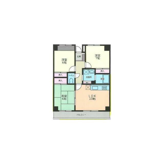 ソレイユ長後 802B号室 間取り