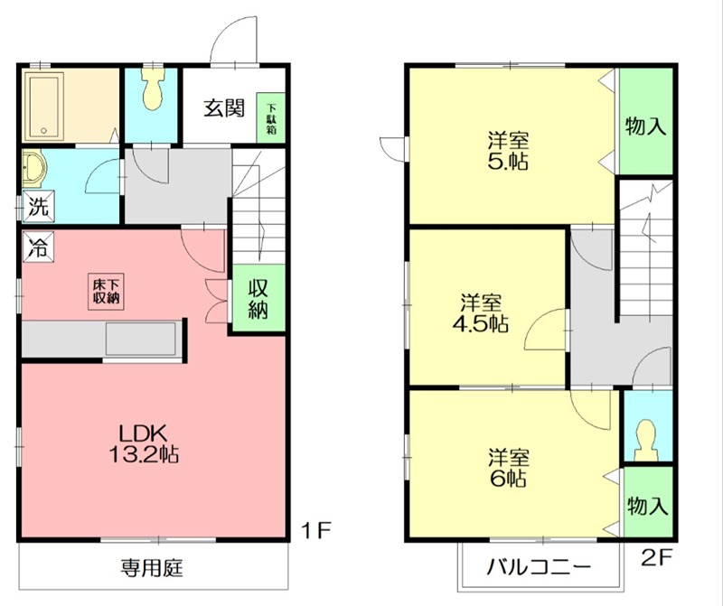 モアナ A号室 間取り