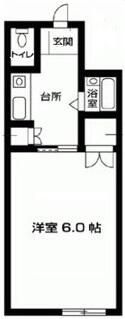 クロノス南矢名２番館 402号室 間取り