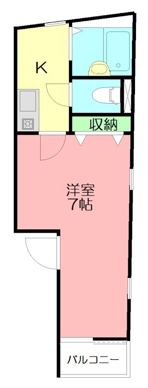 平塚市宮松町マンション 101号室 間取り
