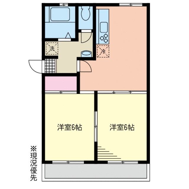 コーポ富士見台 202号室 間取り