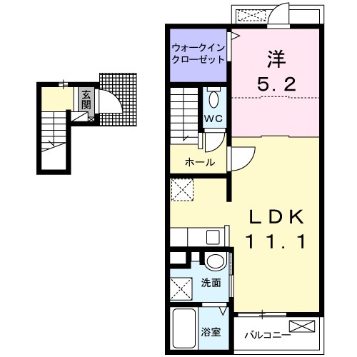ＳＨ．ハイビレッヂ 202号室 間取り
