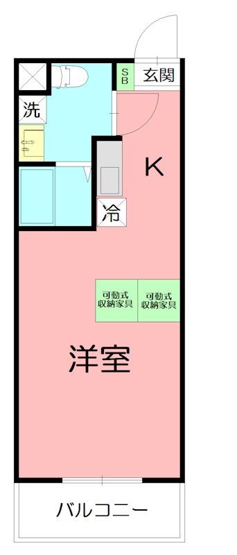 プレイズレイ 403号室 間取り