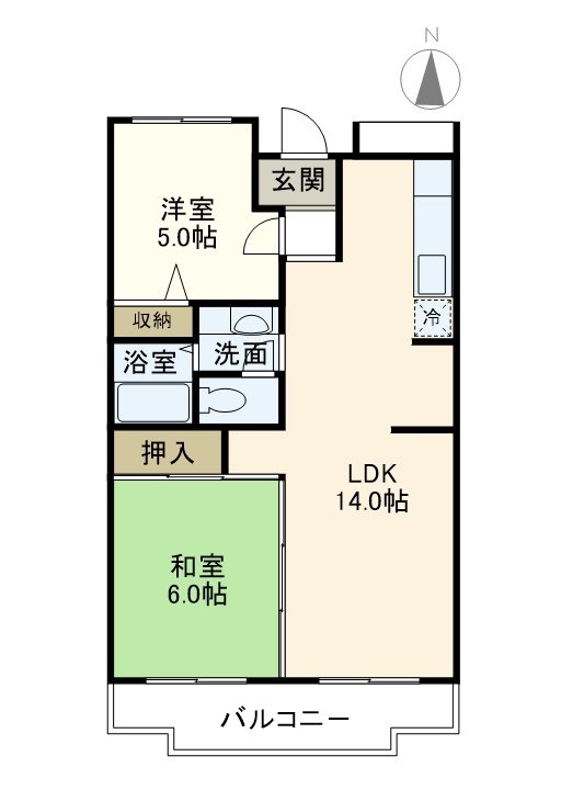 エスポワール東戸塚 202号室 間取り