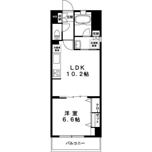 グランデュールⅢ江ノ島 504号室 間取り