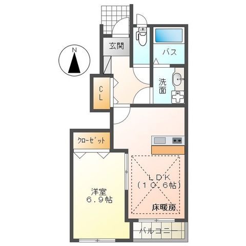 アランテ 0103号室 間取り