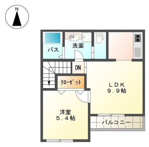 サン・ミロー 0202号室 間取り