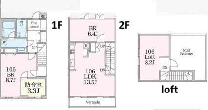 フェニックス鎌倉 106号室 間取り
