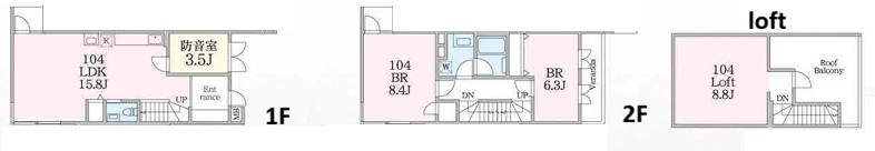フェニックス鎌倉 104号室 間取り