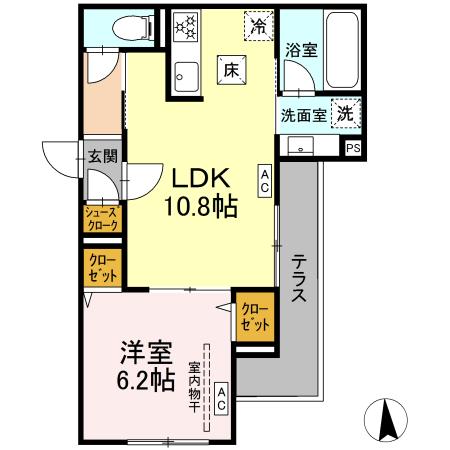 エスペリア栄町 105号室 間取り