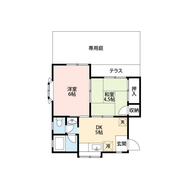 SAKURA港南台 101号室 間取り