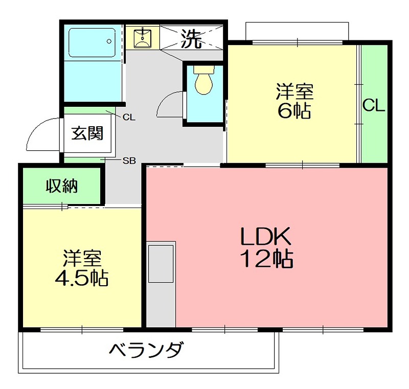 マンション赤関 301号室 間取り