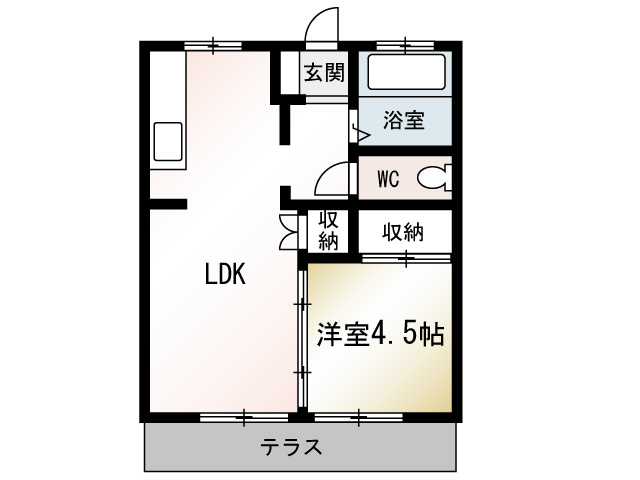 桔梗台ハイム 5号室 間取り