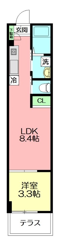 フローレンスベリー湘南台 103号室 間取り