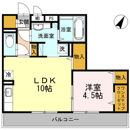 サンロイヤル 201号室 間取り
