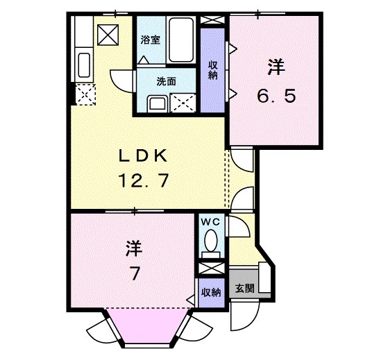 ミレニアム・T 102号室 間取り
