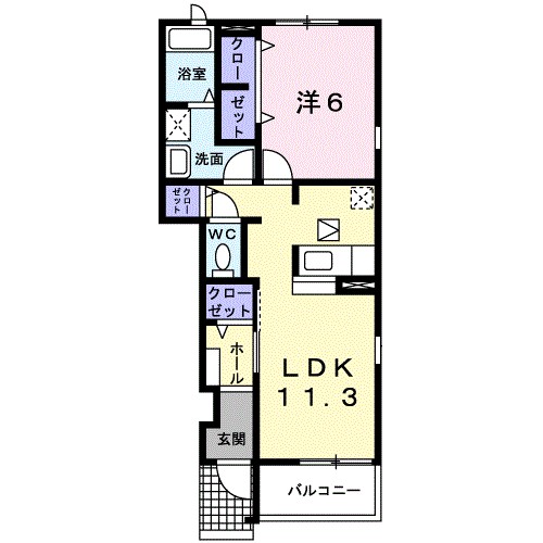 ベルメゾン伍番館 102号室 間取り