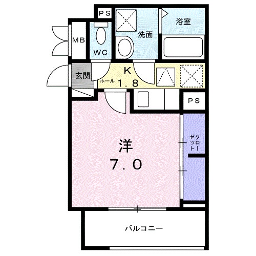 グラン　フォーラム 104号室 間取り