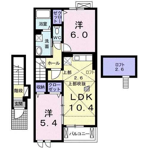 グレース　Ａ 203号室 間取り