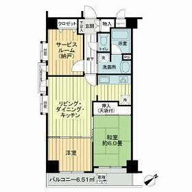 ライオンズマンション南藤沢 801号室 間取り